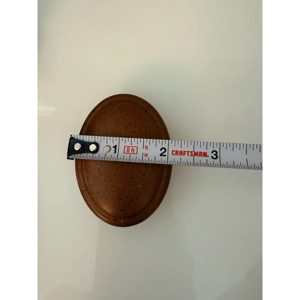 1950s Set 8 Antique Vintage Oval Maple Wood Knobs Vintage Drawer Dresser 2 Sizes